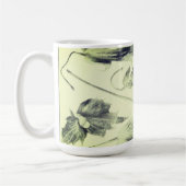 Vintage Herbstblätter Kaffeetasse (Links)