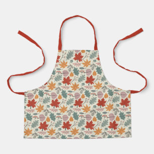 Vintage Herbstblätter und Eicheln Muster Schürze