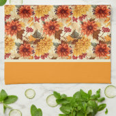Vintage-Herbstblumen Geschirrtuch (Gefaltet)