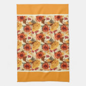 Vintage-Herbstblumen Geschirrtuch (Vertikal)