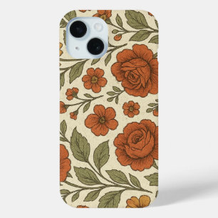 Vintage-Herbstblumenmuster – Rustikale Botanik Case-Mate iPhone Hülle