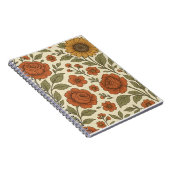 Vintage-Herbstblumenmuster – Rustikale Botanik Notizblock (Rechte Seite)