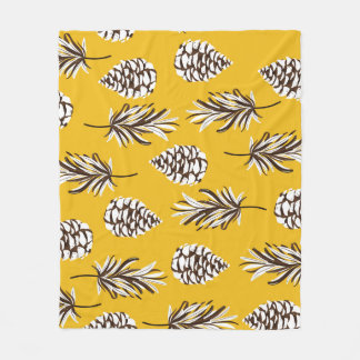Vintage Herbstelemente Fleecedecke