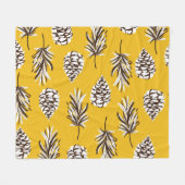 Vintage Herbstelemente Fleecedecke (Vorderseite (Horizontal))
