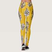 Vintage Herbstelemente Leggings (Rückseite)