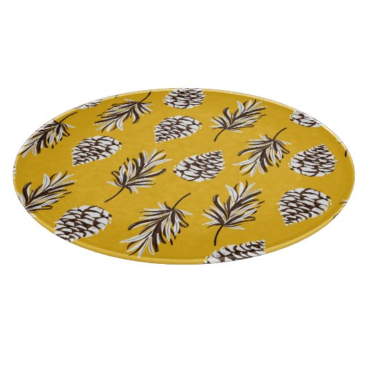 Vintage Herbstelemente Schneidebrett (Ecke)