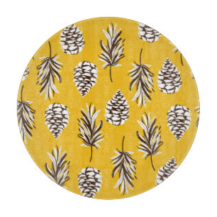 Vintage Herbstelemente Schneidebrett