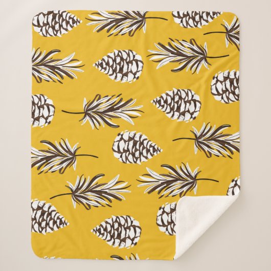 Vintage Herbstelemente Sherpadecke (Vorderseite)