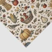 Vintage Herbsternte Thanksgiving Seidenpapier (Ausschnitt)