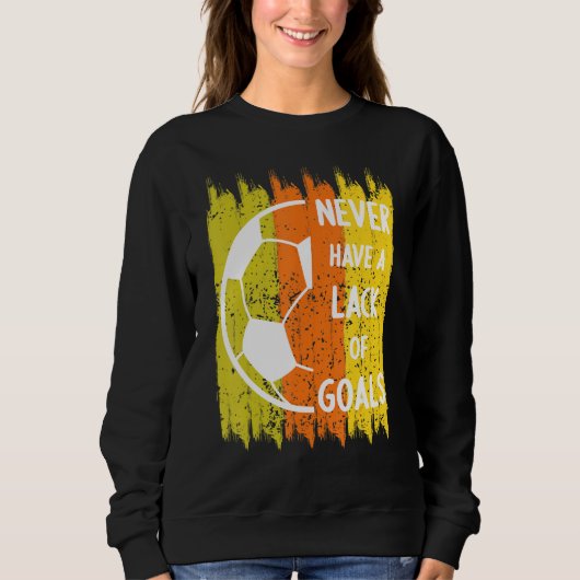 Vintage Herbstfarben im Herbst Fußball Sweatshirt (Vorderseite)