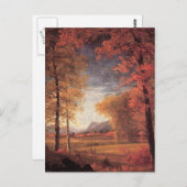 Vintage Herbstfarben Postkarte (Vorne/Hinten)