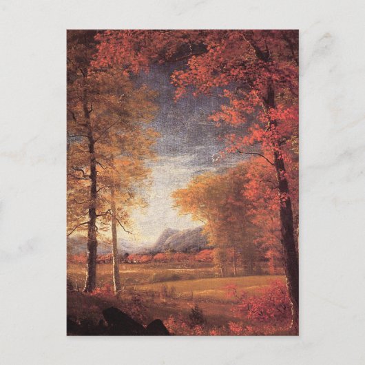 Vintage Herbstfarben Postkarte (Vorderseite)