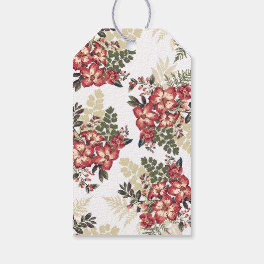 Vintage Herbstfeier Geschenkanhänger (Rückseite)