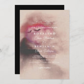 Vintage Herbstgebirge Landschaftsskripte Hochzeit Einladung (Vorne/Hinten)