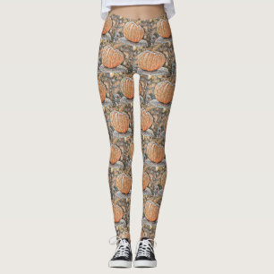 Vintage Herbstkürbisse Herbstfarben Aquarell  Leggings