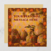 Vintage Herbstkürme mit flacher Note Karte (Vorne/Hinten)