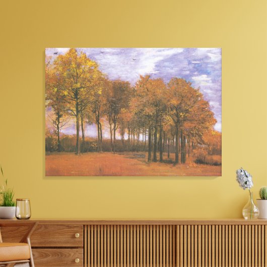 Vintage Herbstlandschaft Van Gogh Leinwanddruck (Insitu (Wohnzimmer))