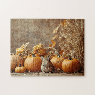 Vintage Herbstmousine Puzzle