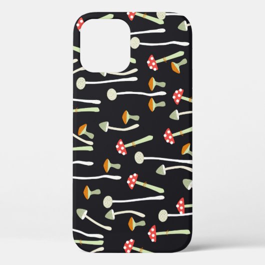Vintage Herbstpilze Muster Design. Case-Mate iPhone Hülle (Rückseite)