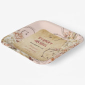 Vintage Herbstplatte für die Rose Pappteller (Gewinkelt)