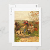 Vintage Herbstpostkarte Postkarte (Vorne/Hinten)