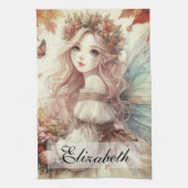 Vintage Herbstsaat mit Herbstblättern Geschirrtuch (Vertikal)