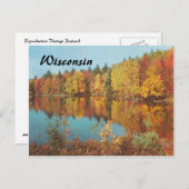 Vintage Herbstszene Postkarte (Vorne/Hinten)