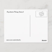 Vintage Herbstszene Postkarte (Rückseite)