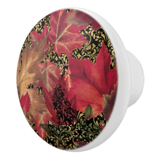 Vintage Herbstunterschiede Keramikknauf (Rechts)