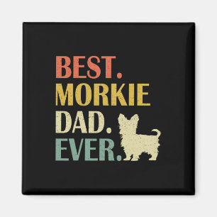 Vintage Herren Best Morkie Hund Papa Ever Vatertag Magnet