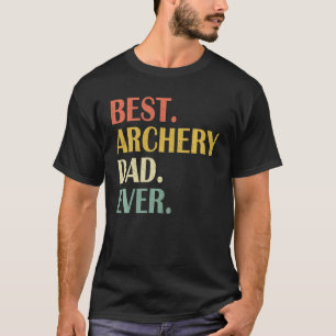 Vintage Herren Bestes Bogenschießen Papa jemals Va T-Shirt
