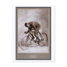 Vintage Herren-Foto Radfahrer