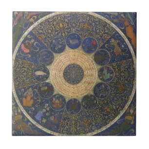Vintage-Herrscher-Horoskop, Antikes Islamisches Zo Fliese