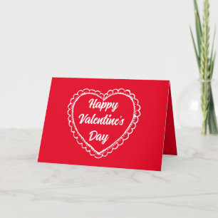VINTAGE HERZ HAPPY VALENTINSTAG DESIGN KARTE