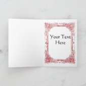 Vintage Herzanatomie Valentine Grußkarte Feiertagskarte (Innenseite)