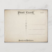 Vintage Herzen und Blume Valentine Postkarte (Rückseite)