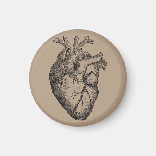 Vintage Herzerkrankung Magnet (Vorne)