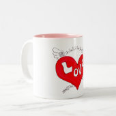 Vintage Herzflying Tasse (Vorderseite Links)