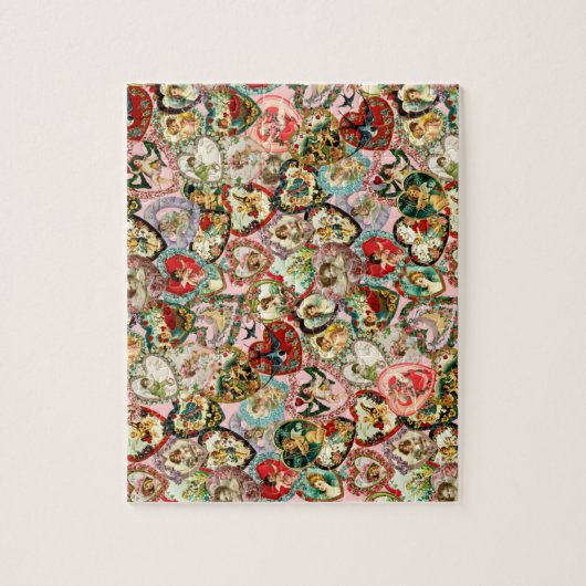 Vintage Herzklopfe Puzzle (Vertikal)