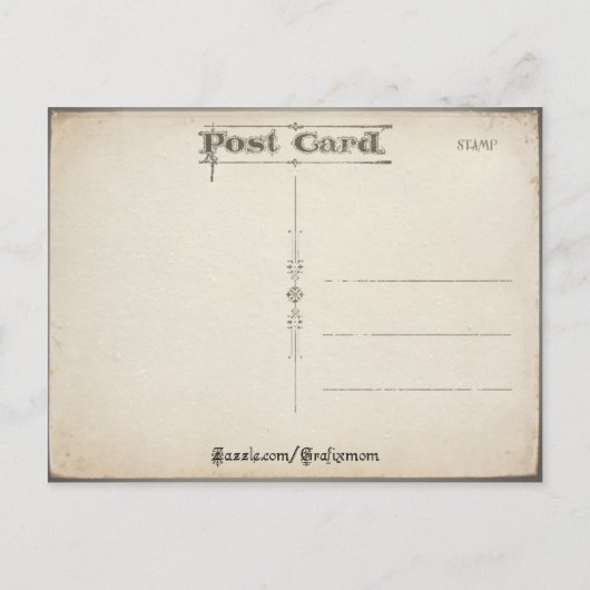 Vintage Herzklopfe Valentine Postkarte (Rückseite)