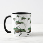 Vintage Heuschrecken, Katydids, Bush-Grillen Tasse (Links)