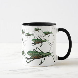 Vintage Heuschrecken, Laubheuschrecken, Buschschre Tasse