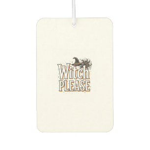 Vintage Hexe Bitte Halloween-Vektordesign_1 Autolufterfrischer