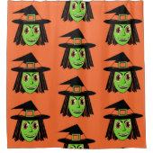 Vintage Hexe Duschvorhang (Vorderseite)