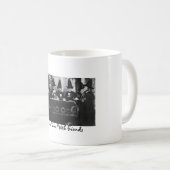 Vintage Hexe-Freunde Kaffeetasse (VorderseiteRechts)