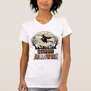 Vintage Hexe Frohes Halloween Vektor Design_1 T-Shirt