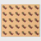 Vintage Hexe Geschenkpapier (Flach)