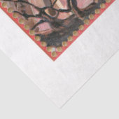 Vintage Hexe im Mondlicht mit schwarzer Katze Seidenpapier (Ausschnitt)