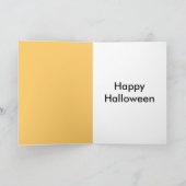 Vintage Hexe mit schwarzer Katze Karte (Innenseite)