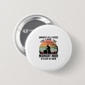 Vintage-Hexe-Mitternachtsstunde-Halloween-Design_1 Button (Vorne & Hinten)